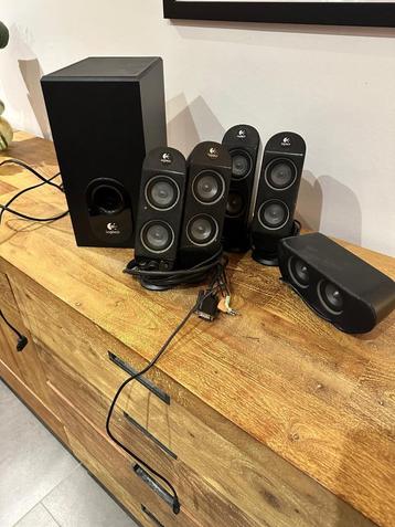 Logitech X-530 - Enceinte 5.1, Enlèvement, Utilisé, Canal audio 5.1, Logitech