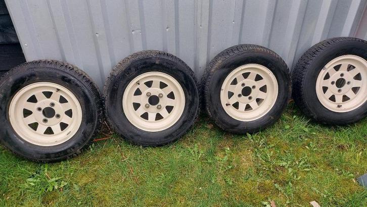 morris minor gepoedercoate velgen  4 x ., Auto-onderdelen, Banden en Velgen, Banden en Velgen, Zomerbanden, 13 inch, 185 mm, Personenwagen