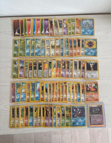 Vintage Pokemon 87 kaarten collectie beschikbaar voor biedingen