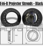 2x E46-R Zwarte 2,5-3" SHROUDS Xenon lens PROJECTOR bmw E46, Auto-onderdelen, Verlichting, Ophalen of Verzenden, BMW