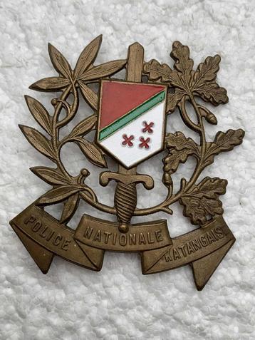 Insigne, cap badge KATANGA Police Nationale, ZG beschikbaar voor biedingen