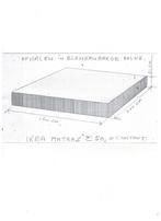 Matras Ikea " HAMARVIK " voor 2 Personen 2MX1.60MX21CM dik, Tweepersoons, Ophalen of Verzenden, Zo goed als nieuw, Matras