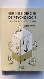 Inleiding in de psychologie 11 3/4, Gert Storms, Acco, Boeken, Schoolboeken, Gelezen, Overige niveaus, Ophalen of Verzenden, Overige vakken