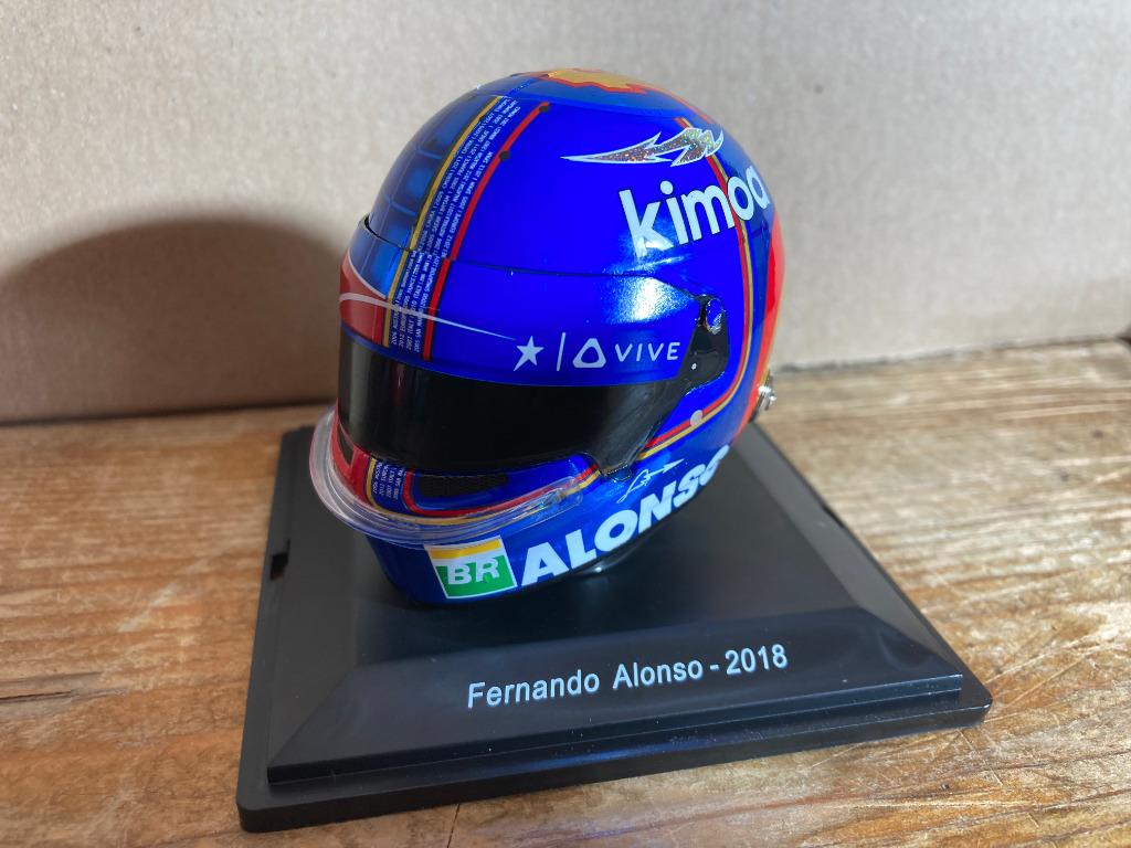 Fernando Alonso 2018 1:5 helm Mclaren Honda 1/5 helmet F1, Ophalen of Verzenden, Nieuw, Formule 1