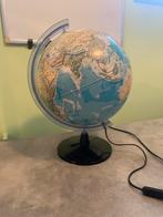 Wereldbol met lamp, Huis en Inrichting, Woonaccessoires | Wereldbollen, Ophalen, Gebruikt