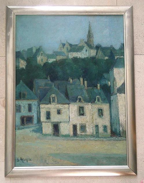 Stadje in België ? - Christiaan Gerrit Polder (1897-1981), Antiek en Kunst, Kunst | Schilderijen | Klassiek, Ophalen of Verzenden