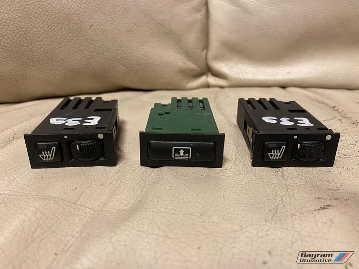 Bmw E39 E38 rollo en stoelverwarmingsschakelaar E46 5-serie, Auto-onderdelen, Dashboard en Schakelaars