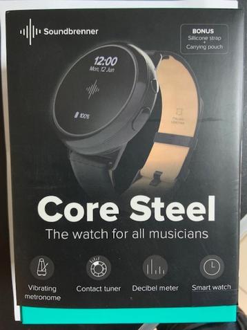 Soundbrenner Core Steel 2  Music Watch, dB Meter, Metronoom, beschikbaar voor biedingen