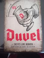 Metalen reclamebord Duvel., Zo goed als nieuw, Verzenden