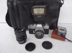 MINOLTA SRT 303 camera — obj. Auto Rokkor -PF 2/53mm +zoom, Audio, Tv en Foto, Fotocamera's Analoog, Ophalen of Verzenden, Minolta