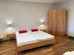 Tweepersoonsbed in masssieve kernbeuk, Ophalen, Bruin, 180 cm, 200 cm