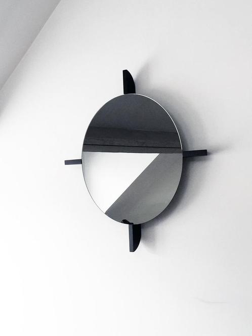 2 grote ronde design spiegels MOOME - MIRA, Huis en Inrichting, Woonaccessoires | Spiegels, Nieuw, Ophalen