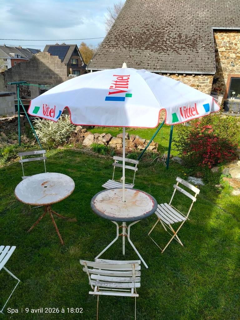 Ancien parasol Vittel – Fidra Belgique (1998) ️, Enlèvement