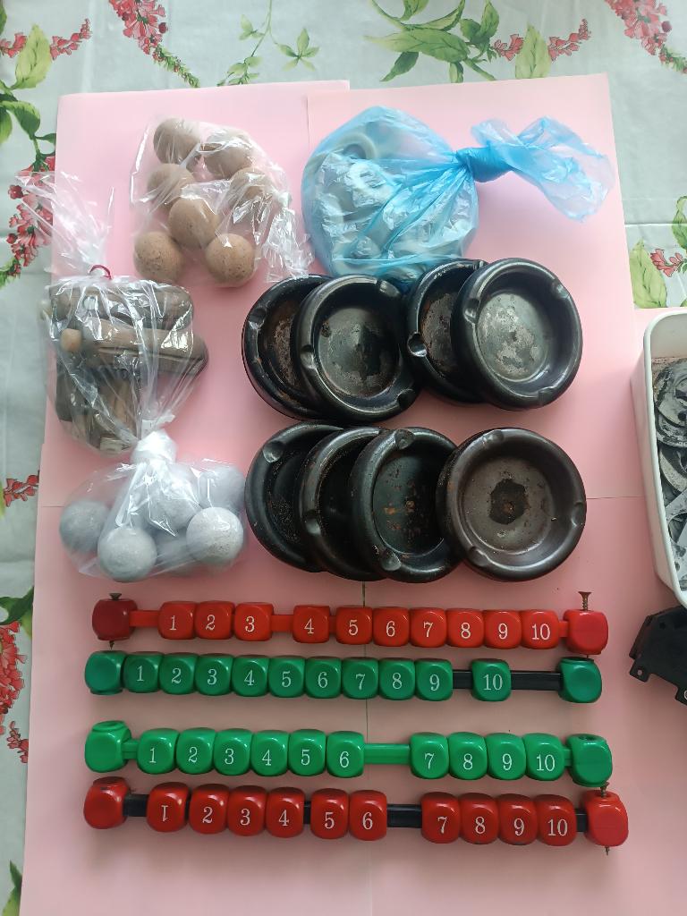 tafelvoetbal onderdelen, Ophalen, Gebruikt