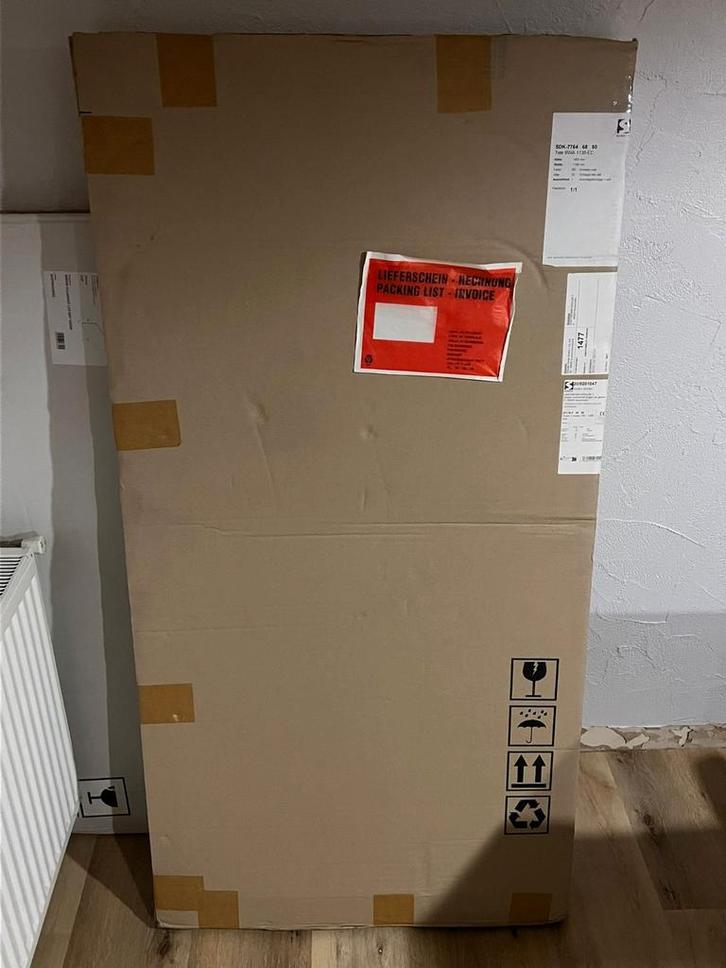 Pare-baignoire rabattable et coulissant 2 volets 70-118x140, Maison & Meubles, Extincteurs & Coffres-forts, Enlèvement