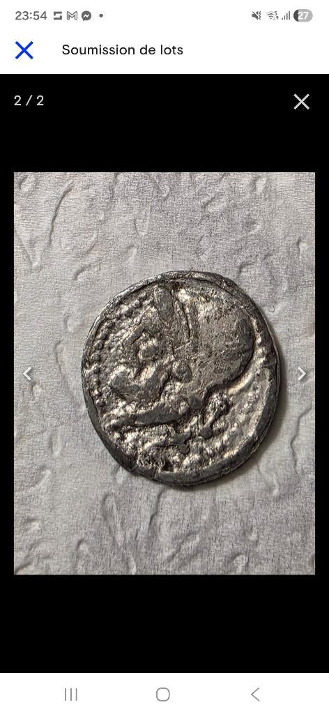 Monnaie antique en argent, Enlèvement, Utilisé