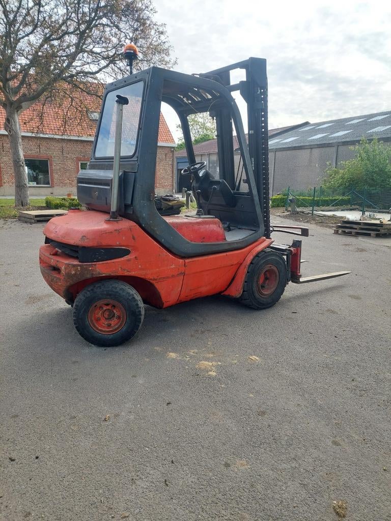 heftruck linde H 25 D + kantelaar +schepbak+ siderschift, Ophalen, Heftruck
