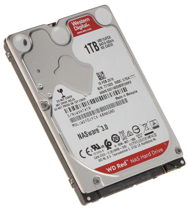 1TB WD RED Plus NAS 2.5 inch SATA WD10JFCX, Computers en Software, Harde schijven