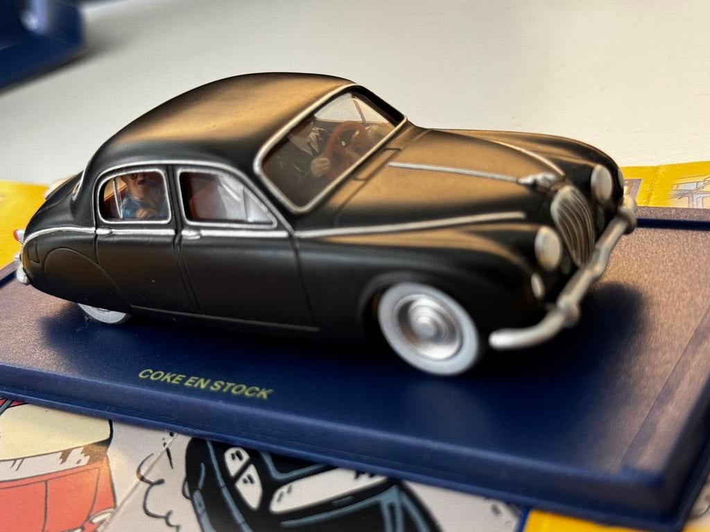 Kuifje auto 1:43 de jaguar mark 1 uit cokes in voorraad, Enlèvement ou Envoi, Tintin, Comme neuf
