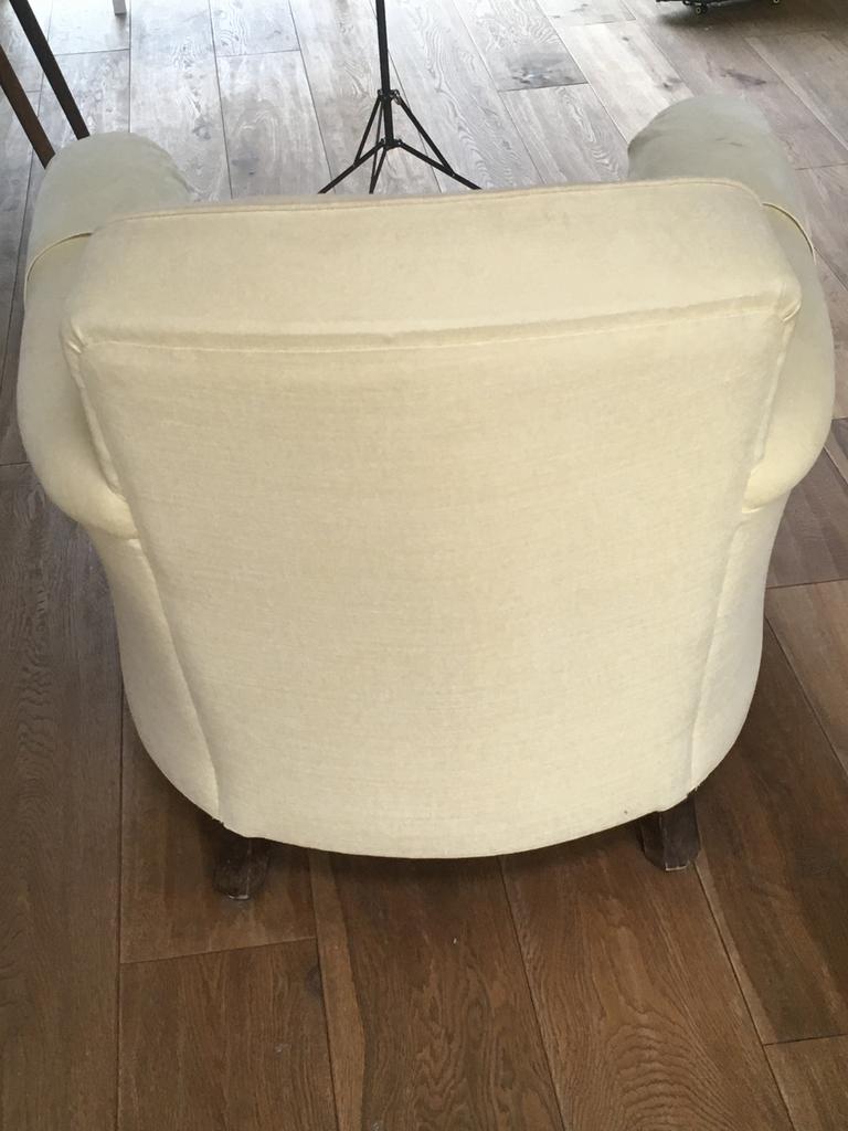 2 zetels en poef, Huis en Inrichting, Ophalen, Gebruikt, Stof