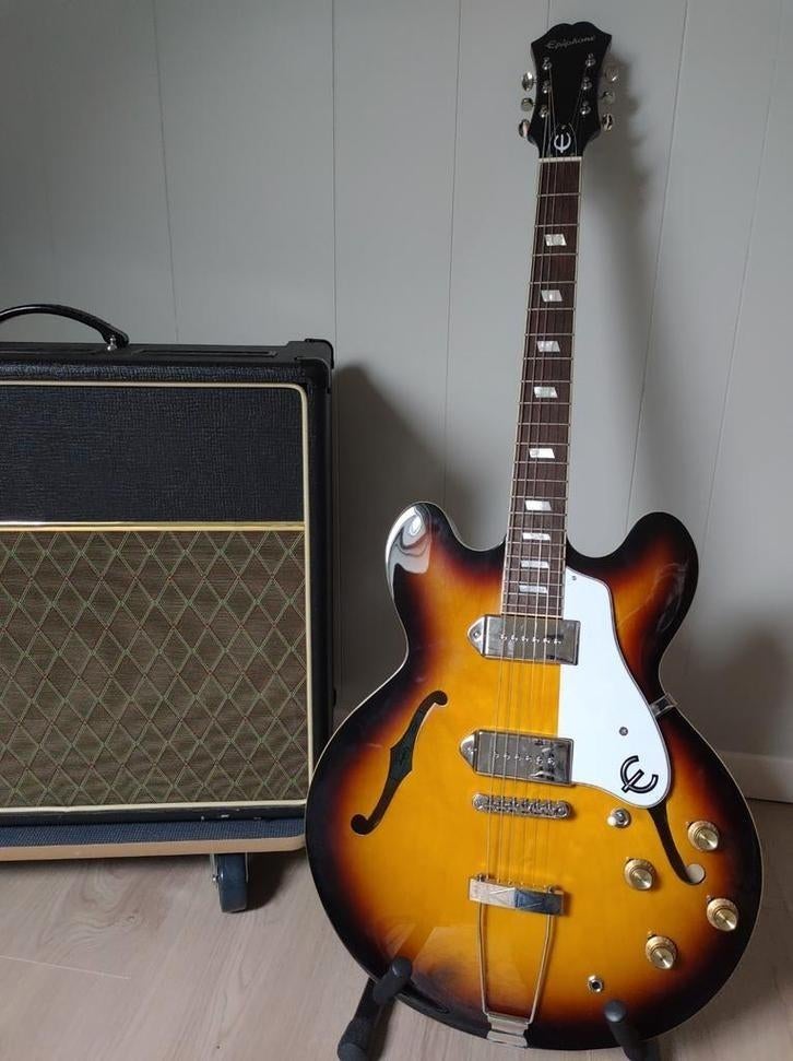 Epiphone Casino Vintage Sunburst, Muziek en Instrumenten, Snaarinstrumenten | Gitaren | Elektrisch, Epiphone, Ophalen