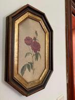 Oude kaders met rozenschilderij, Antiek en Kunst, Ophalen