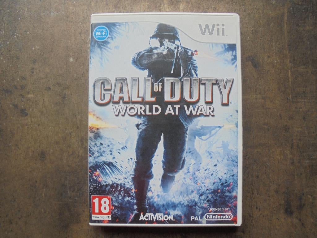 Call Of Duty World Of War voor Wii (zie foto's), Games en Spelcomputers, Games | Nintendo Wii, Gebruikt, Vanaf 18 jaar, Shooter