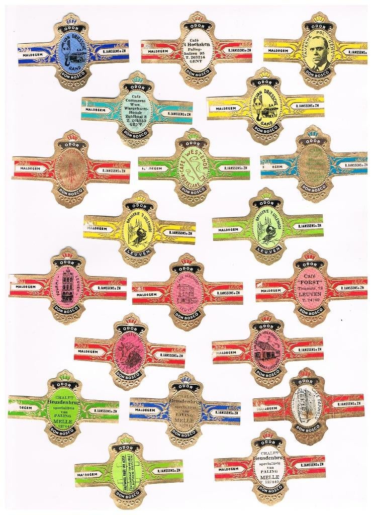 PUBLICITÉ POUR DES GROUPES DE CIGARES PAR, Envoi, Comme neuf, Bagues de cigare