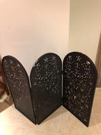 Metalen 3-delig haardscherm RAAMSCHERM WAND PANEEL, Ophalen of Verzenden, Zo goed als nieuw, Overige soorten