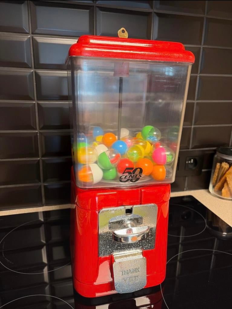 Superbe distributeur à chewing-gum BRABO 1970, Collections, Machines | Autre, Comme neuf, Enlèvement ou Envoi