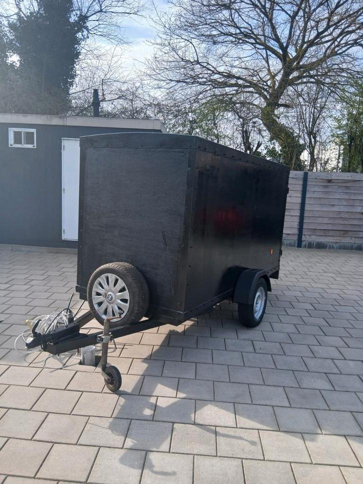 Te koop 1 dichte aanhanger 1 paardetrailer, Autos : Divers, Remorques, Enlèvement ou Envoi