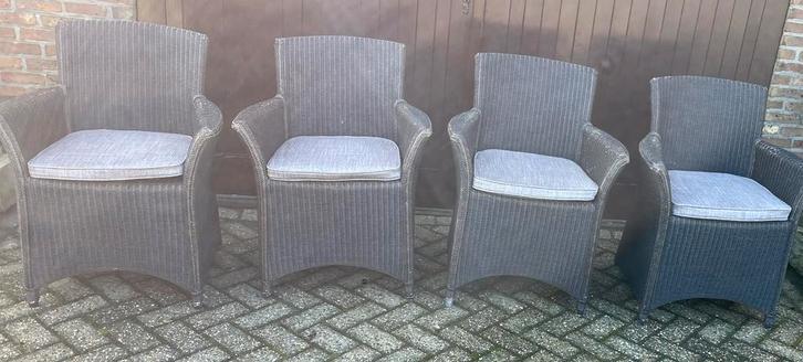 4 lloyd loom stoelen Vincent Sheppard, Tuin en Terras, Tuinstoelen, Gebruikt, Ophalen