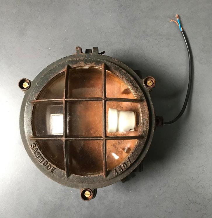 Kooilamp SAMMODE, Maison & Meubles, Lampes | Plafonniers, Utilisé, Verre, Métal, Enlèvement