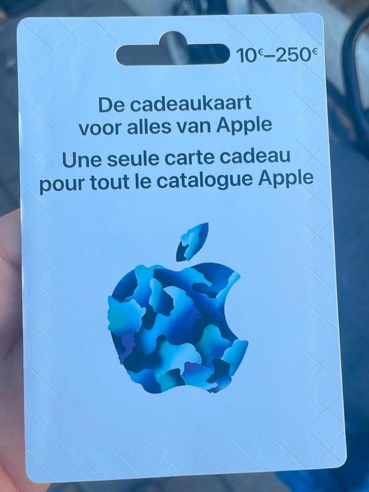 Apple GiftCards €600 waarde – NU €500 – aankoopbewijs, Télécoms, Téléphonie mobile | Apple iPhone, Neuf, Enlèvement