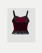 Top gothique style Y2K dos nu rouge foncé, Enlèvement ou Envoi, Maillot de corps