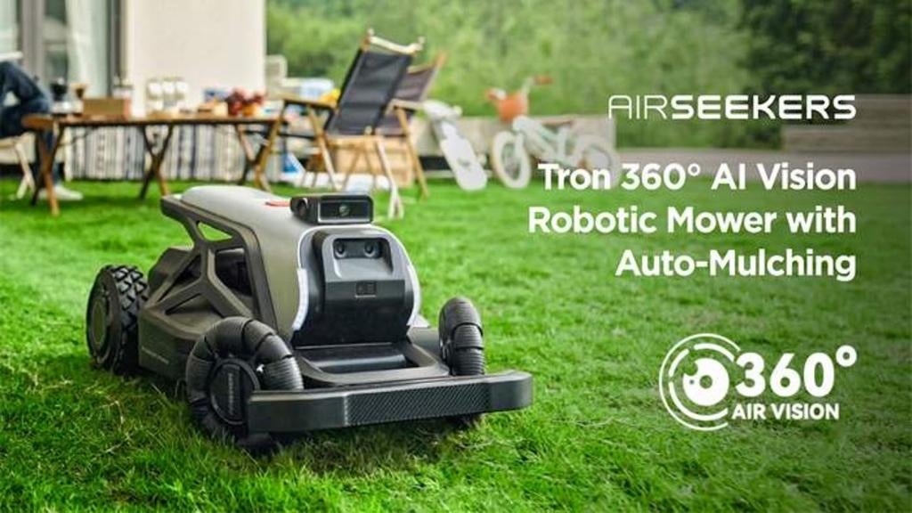 Airseekers AI robotmaaier, zonder begrenzingsdraad, Jardin & Terrasse, Tondeuses robotisées, Neuf, Plus de 25 cm, Enlèvement