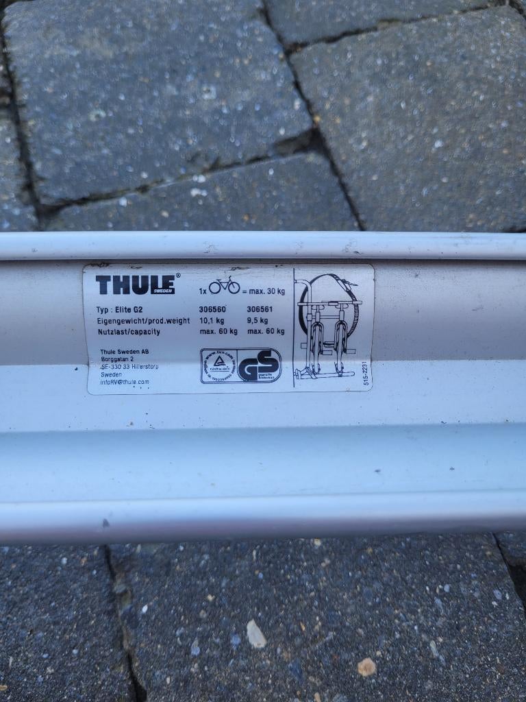 porte vélo Thule, Vélos & Vélomoteurs, Enlèvement, Utilisé