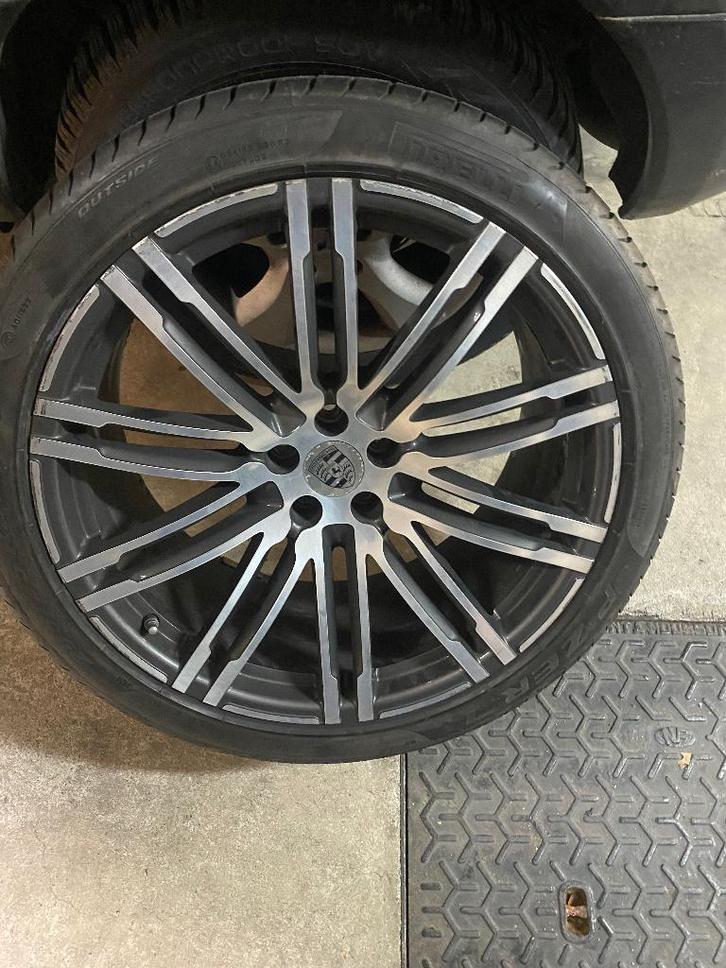 Originele Porsche Macan 21 velgen + banden, Auto-onderdelen, Banden en Velgen, Banden en Velgen, Ophalen
