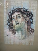 Christ avec couronne d'épines sur papyrus, Enlèvement ou Envoi