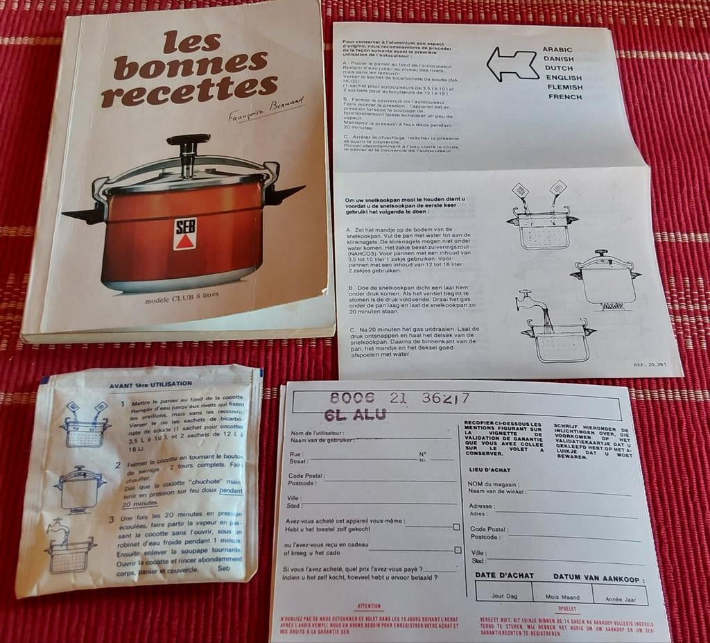 Super Cocotte Minute SEB 8 Litres En Aluminium - Vintage Complet