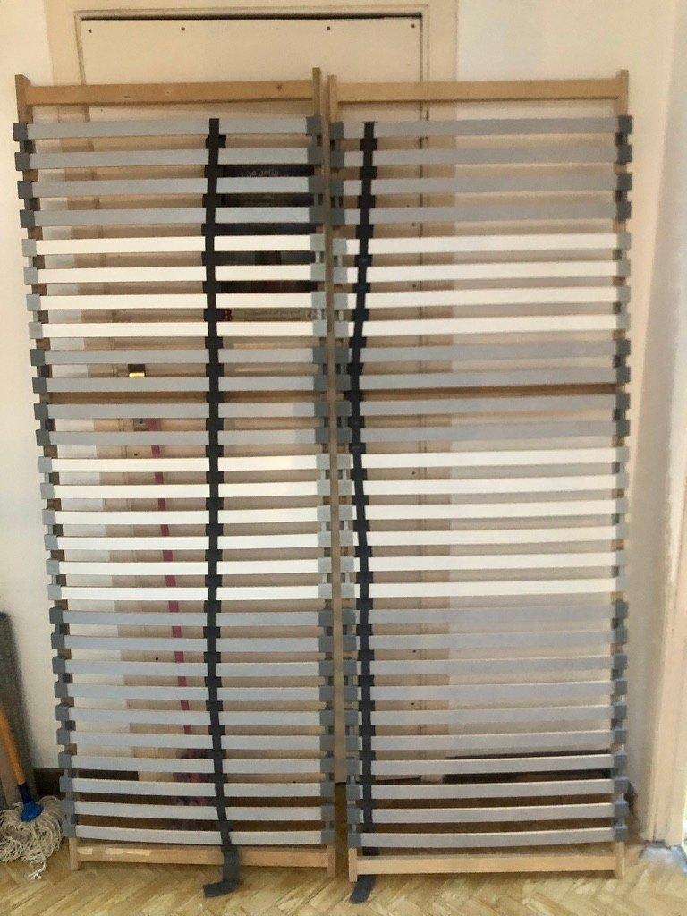 LÖNSET boxspring 140x200 cm, Huis en Inrichting, Ophalen, Gebruikt, 140 cm, Twijfelaar