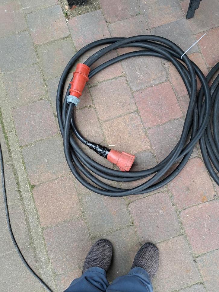 soepele verlengkabels 4x10+10mm, Doe-het-zelf en Bouw, Elektriciteit en Kabels, Gebruikt, Ophalen of Verzenden