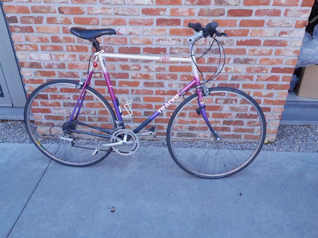 Retro Racefiets met recht stuur voor heren, Fietsen en Brommers, Fietsen | Racefietsen, Ophalen, Gebruikt, Heren, 57 tot 61 cm