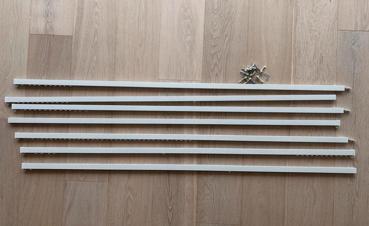 7 gordijnrails vidga ikea, Maison & Meubles, Ameublement | Rideaux & Stores à lamelles, Comme neuf, Enlèvement