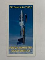 Flyer Fouga Magister solo display Belgian Air Force, Envoi, Armée de l'air, Autres types