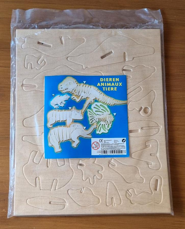 Kikker bouwpakket Hout, Kinderen en Baby's, Speelgoed | Educatief en Creatief, Nieuw, Knutselen, Bouwen, Ophalen of Verzenden