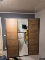 Kleerkast Vedde met spiegel - kleur: donkereik, Ophalen