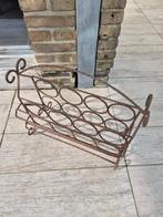 wijnrek in smeedwerk, Huis en Inrichting, Ophalen, Gebruikt, Metaal, 5 tot 15 flessen
