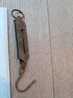 Petit crochet de pesée avec plaque en cuivre, Enlèvement ou Envoi