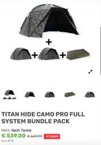 Nash titan hide xl camo pro full system en visgerief, Ophalen, Nieuw, Complete set